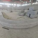 宣城 芝麻白异形坐凳，自然面光面弧形加工