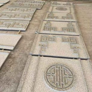 宣城 白麻花岗岩外墙立面雕刻板