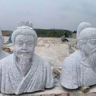 宣城 白麻花岗岩石材人物立体雕刻