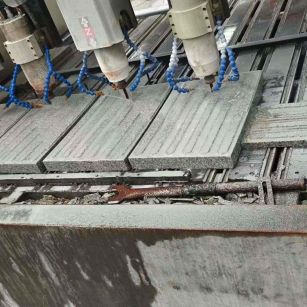 宣城 芝麻白花岗岩荔枝面盲道雕刻