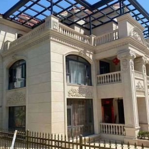 宣城 黄金麻花岗岩荔枝面别墅外墙干挂