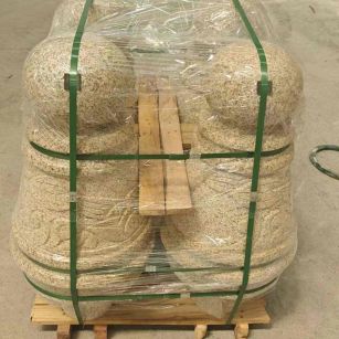 宣城 黄金麻异形定制雕花——棒棒糖挡车柱