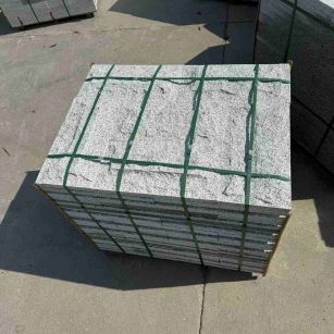 宣城 白麻花岗岩石材自然面蘑菇石成品