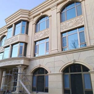 宣城 黄金麻花岗岩别墅外墙干挂