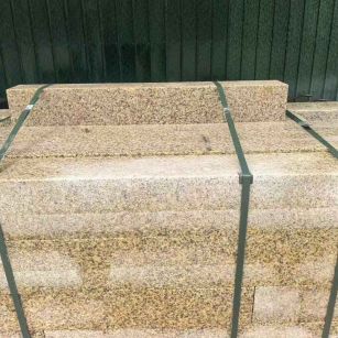宣城 黄金麻花岗岩石材机切面栏杆料半成品