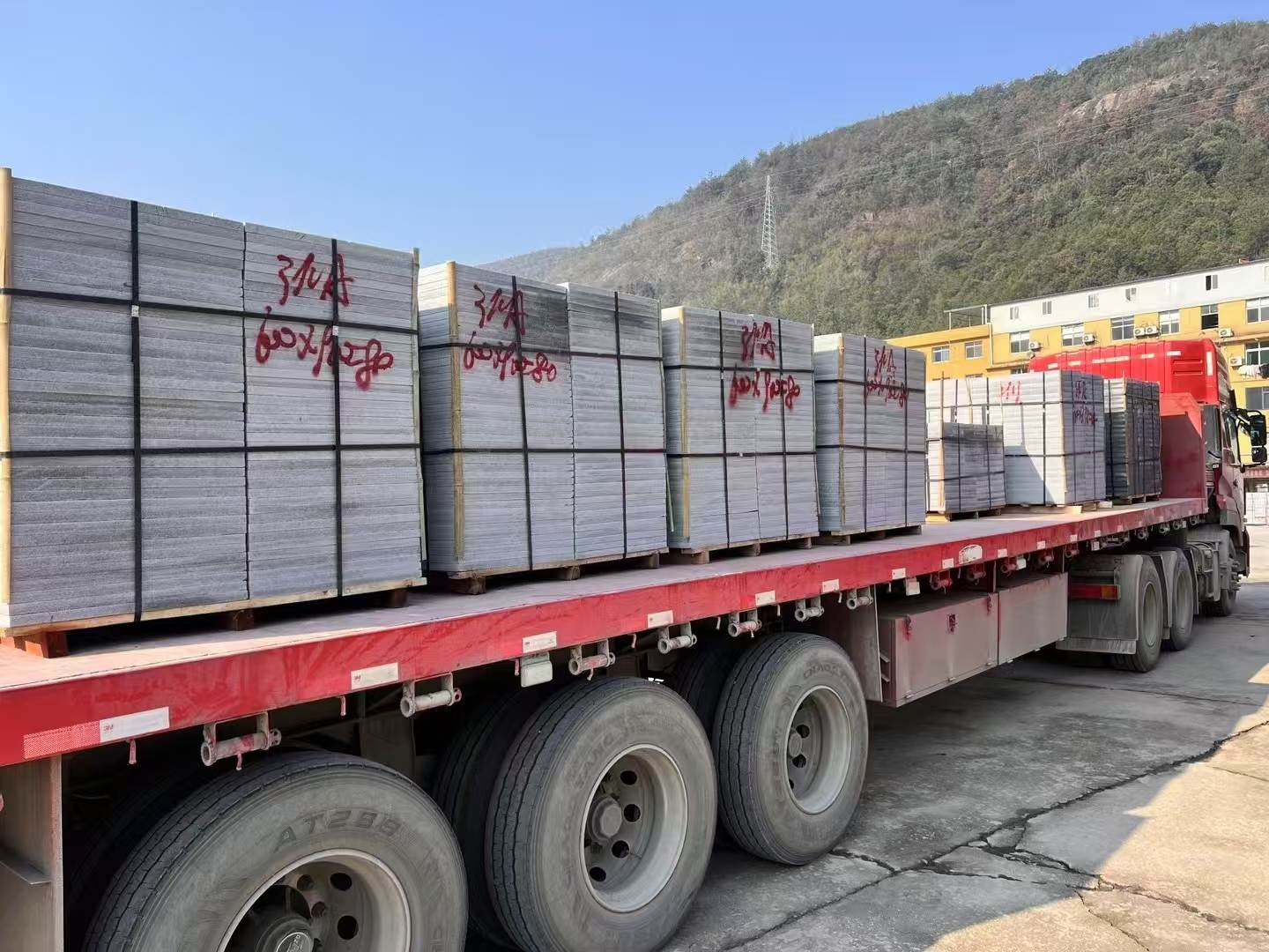 宣城 芝麻灰地铺石出货日常