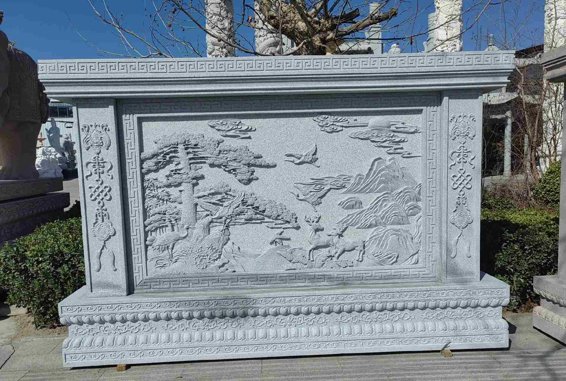 宣城 芝麻白大型照壁，屏风，影壁