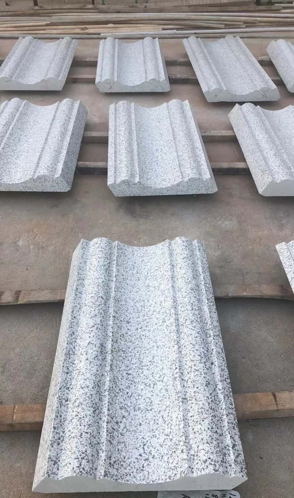 宣城 白麻花岗岩光面别墅线条