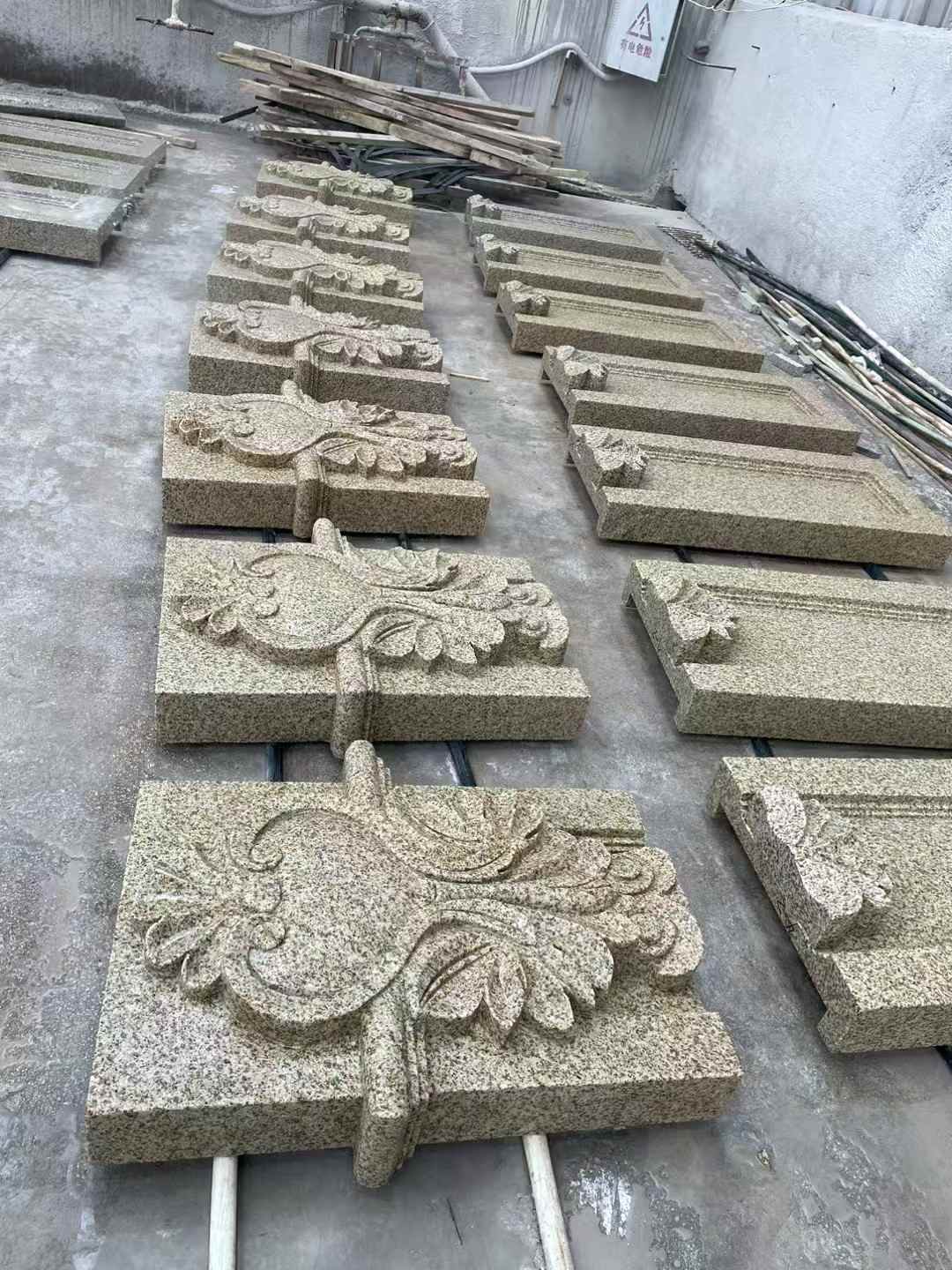 宣城 黄金麻花岗岩别墅外墙雕刻板