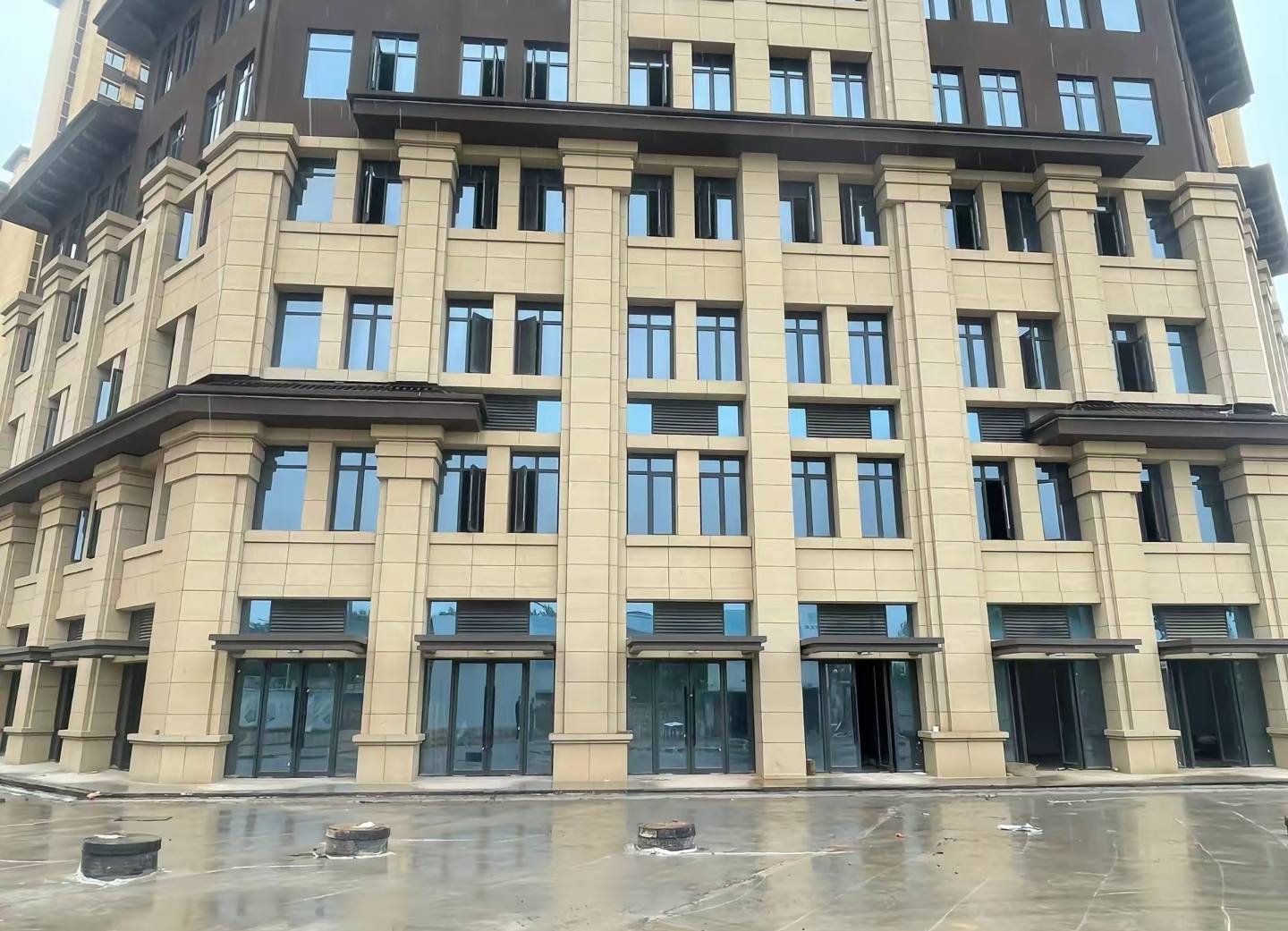 宣城 黄金麻花岗岩荔枝面小区外墙干挂