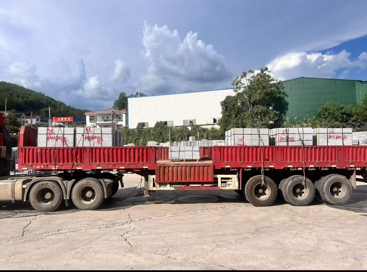 宣城 芝麻灰花岗岩地铺石出货日常