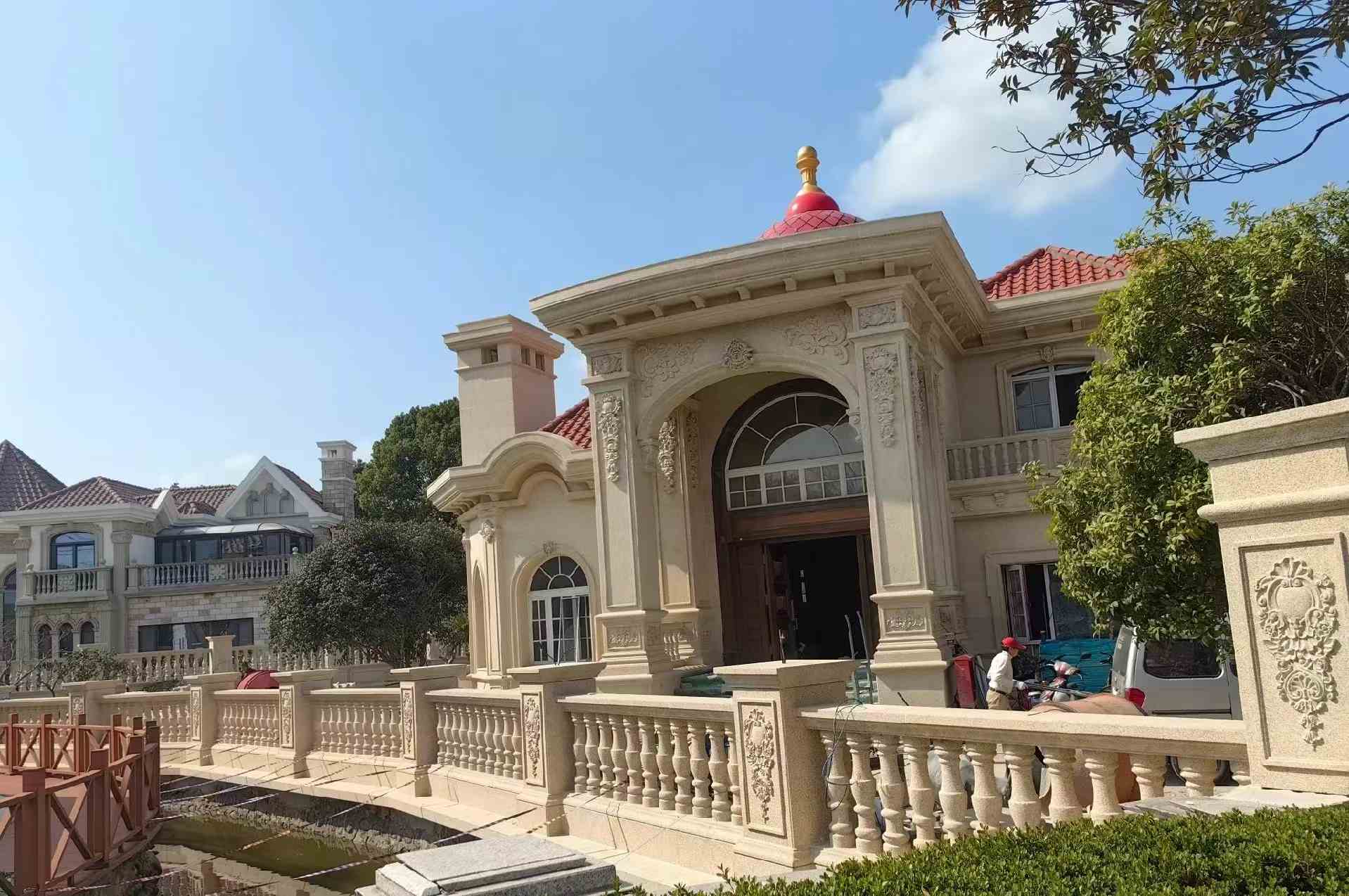 宣城 黄金麻花岗岩欧式别墅