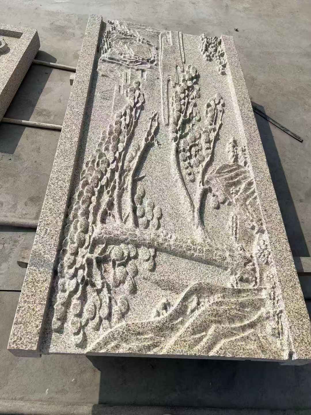 宣城 黄金麻雕刻板浮雕迎客松